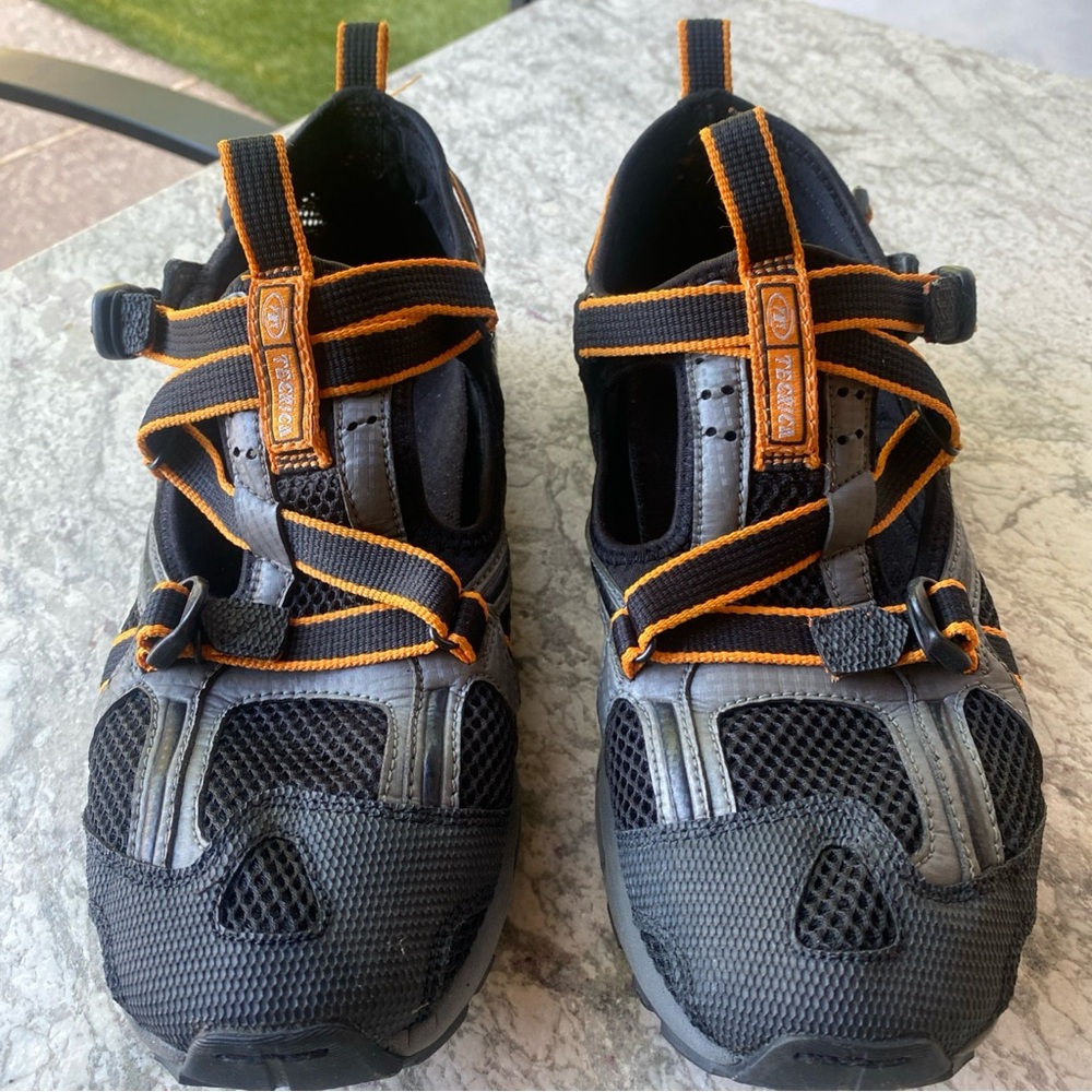 Tecnica Orange/Dark Gray Waterproof Hiking Closed Toe Sport Shoes US 10.5